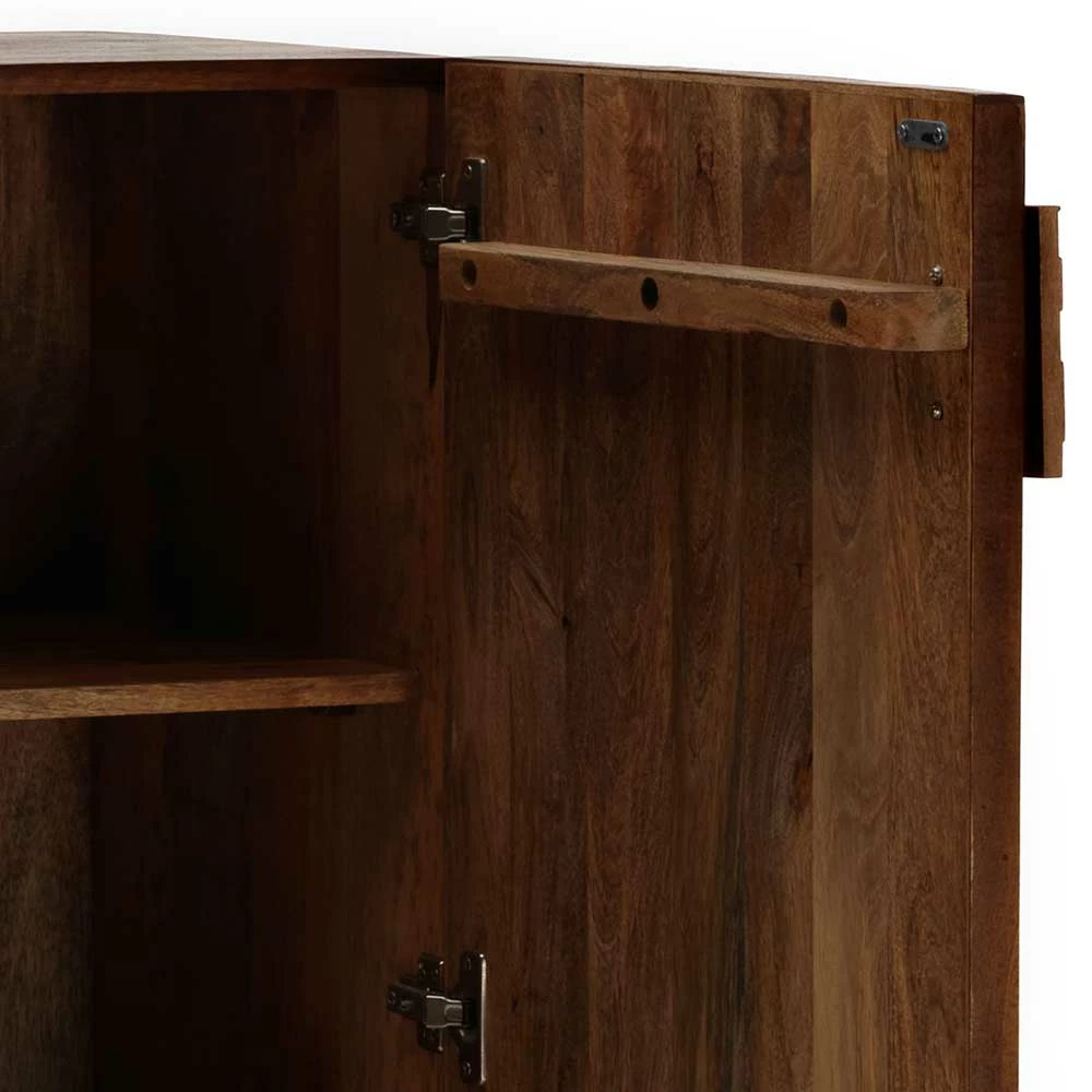 Auslauf 🥰 100x120x45 2-türiger Schrank Mit Bügelgestell - Lakrym 🔥 – Bild 6