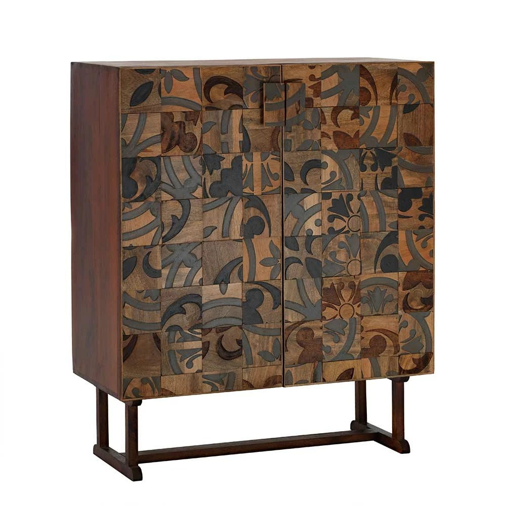 Auslauf 🥰 100x120x45 2-türiger Schrank Mit Bügelgestell - Lakrym 🔥