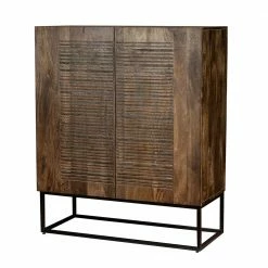 Am billigsten 🤩 100x120x45 Cm Massivholz Schrank Mit Zwei Türen - Laccia ✔️