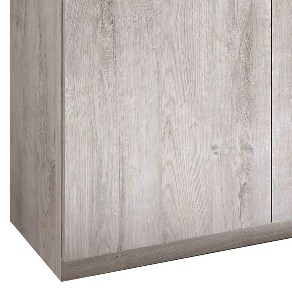 Bestes Angebot ⌛ 101x122x40 Vertiko In Eiche Grau & Beton Dekor - Milvian 🔔 – Bild 3