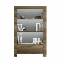 Bestpreis 🤩 102x158 Vitrine Mit 2 Glastüren - Baham 🔥