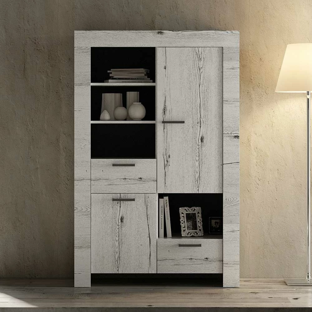 Blitzangebot 😉 102x158 Wohnraum Highboard In Weißeiche - Izento 🧨 – Bild 2