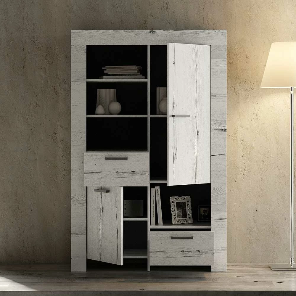 Blitzangebot 😉 102x158 Wohnraum Highboard In Weißeiche - Izento 🧨 – Bild 3