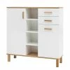 Rabatt 👏 106x115x35 Flur Highboard Im Scandi Chic - Utiona ✨