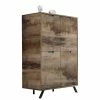 Blitzangebot 🔥 106x152x50 Türen Highboard Industry - Shinoria 👍