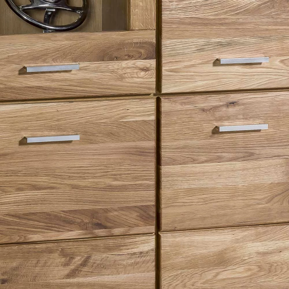 Angebote ✨ 108x140x40 Wildeiche Highboard 4-türig - Maila 🥰 – Bild 5