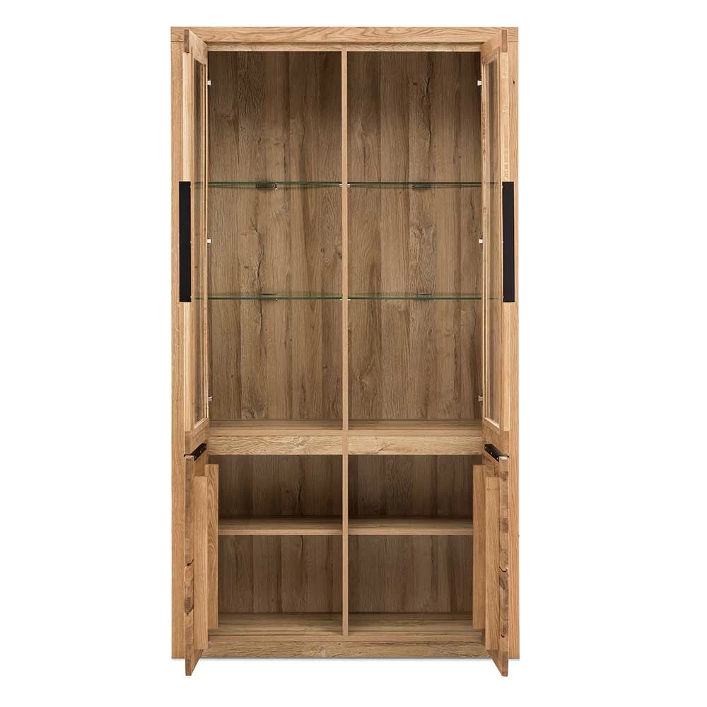 Auslauf 👏 108x141x40 Vitrinenschrank 4-türig - Nelenia 🌟 – Bild 3