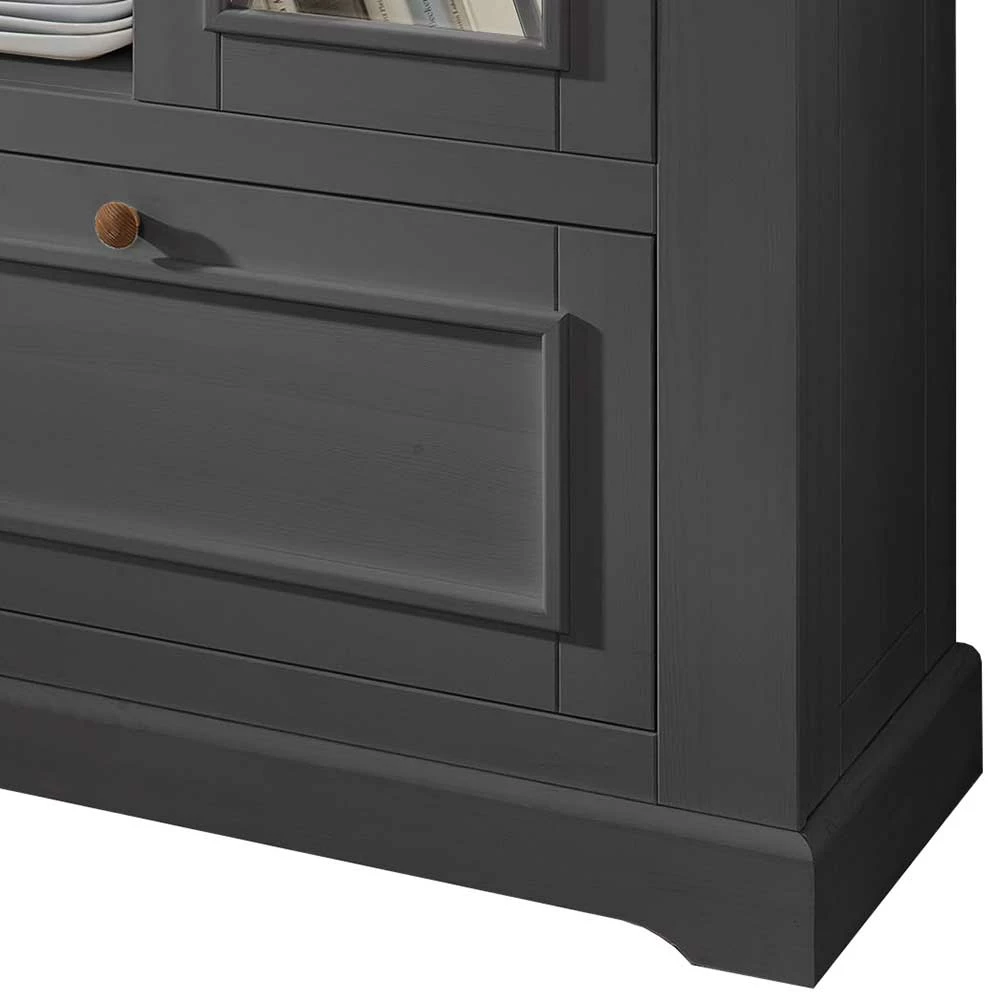 Rabatt 💯 108x152x42 Landhaus Schrank In Grau - Ustricia 😀 – Bild 3