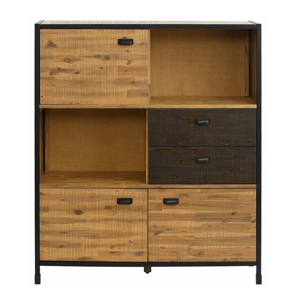 Bestpreis 🥰 120x140x35 Industrial Highboard Mit 3 Türen - Nadeicra 👍 – Bild 2