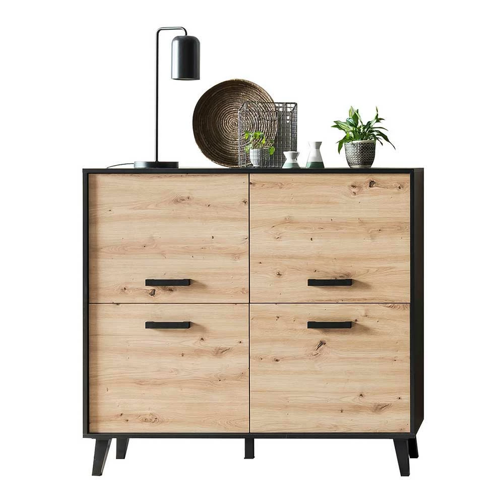 Bester Verkauf 🎉 126x118x40 4-türige Kommode Modern - Paniera 👍 – Bild 2