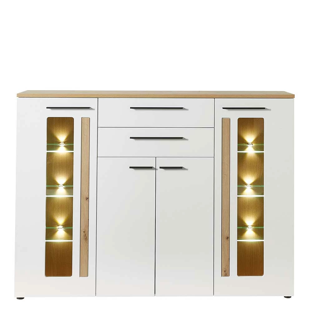 Angebote 🧨 180x133x37 Wohnzimmerschrank Mit Licht LED - Cicek 😉 – Bild 3