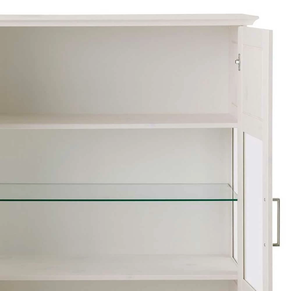 Billig ⌛ 3-türiges Country Highboard In Weiß Lasiert - Nedrina 🔔 – Bild 5