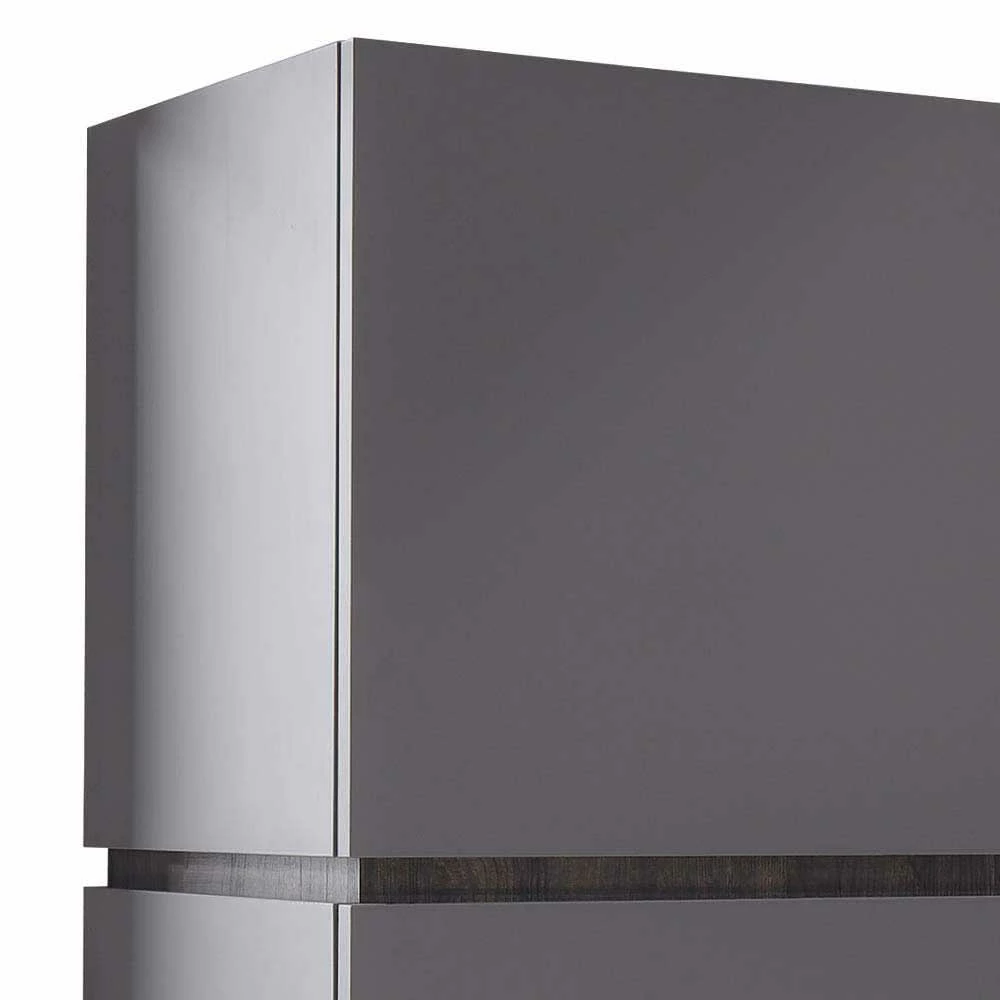 Bestes Angebot 👏 4-türiges Highboard In Anthrazit Mit Wenge - Zialko 🤩 – Bild 3