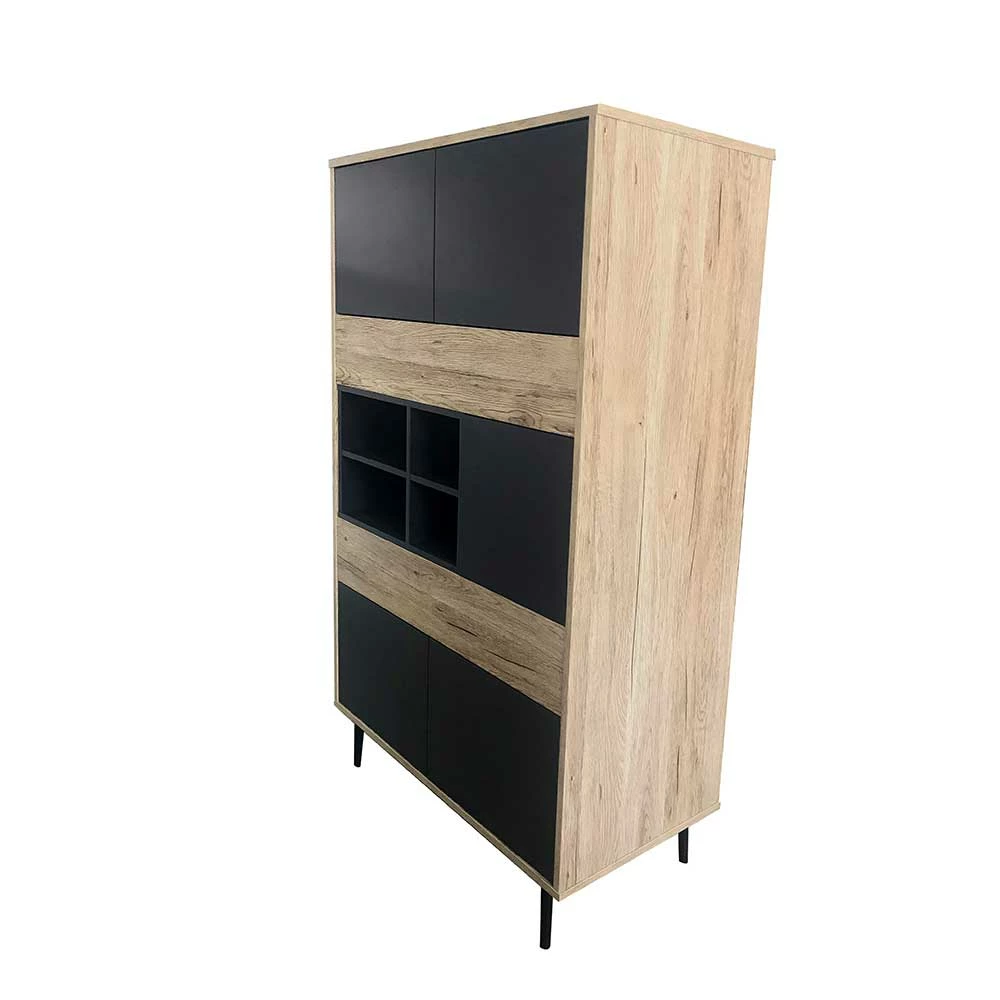 Coupon 😉 78x130x39 Wohnraum Highboard 5-türig - Drondo 💯 – Bild 3