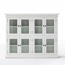 Am billigsten 🤩 8-türiges Sideboard Mit Glastüren Venzeno In Weiß ✨