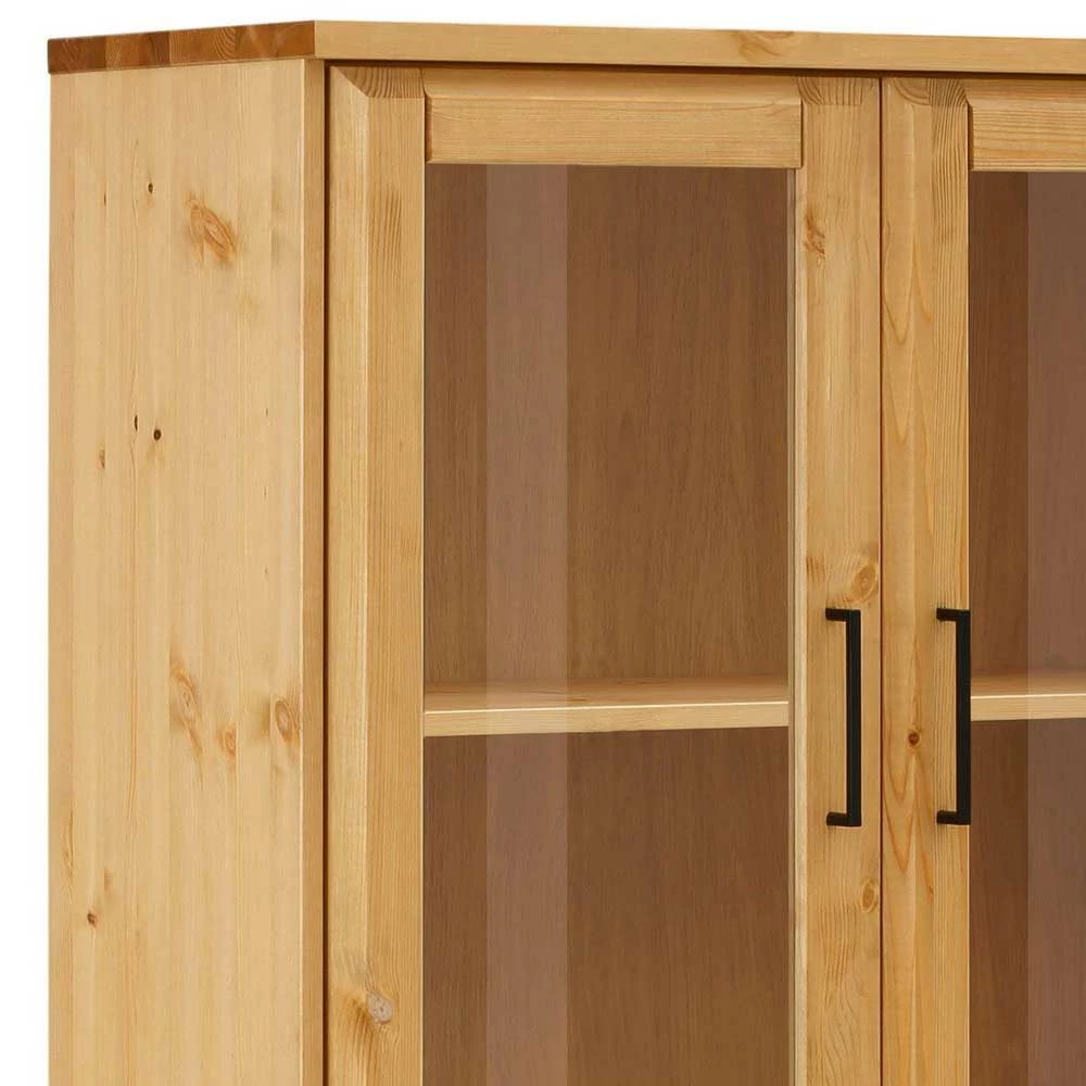 Budget ✨ 80x155x37 Schrank Mit Glastüren & 3 Schubladen - Ploiesti 🔔 – Bild 5