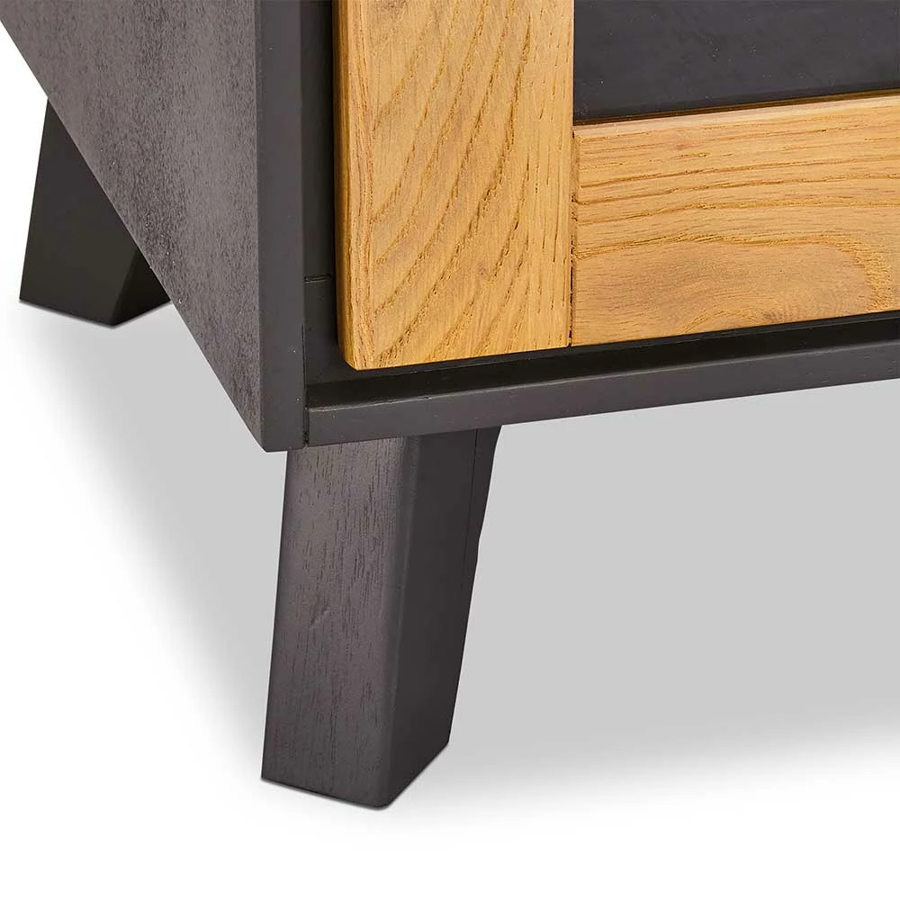 Aktion 🌟 91x120x45 Cm Design Highboard Mit Glastür - Hopiz ✔️ – Bild 5