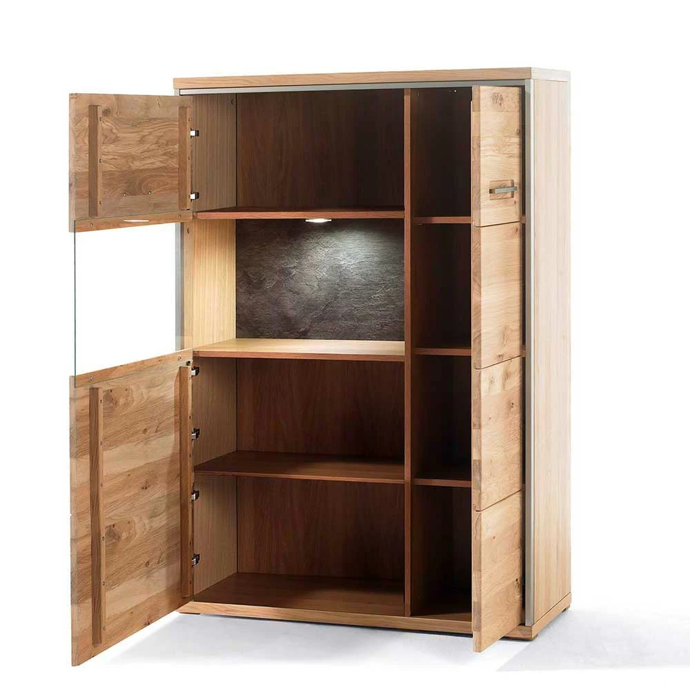 Beste Bewertungen von ⌛ 94x136x39 Highboard In Eiche Bianco Furnier - Hannica 😍 – Bild 3