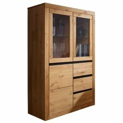 Blitzangebot 🧨 95x150x42 Wohnzimmerschrank Mit Glas Türen - Filedria 🤩