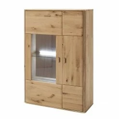 Blitzangebot 🔥 Balkeneiche Highboard 2-türig - Destal ⭐