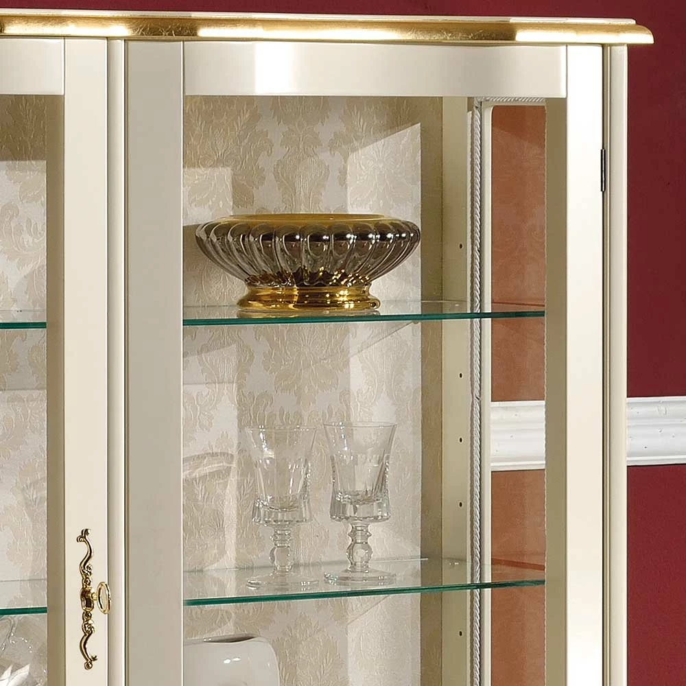 Budget ✨ Barock Design Vitrine In Weiß & Gold - Iviada 😍 – Bild 3