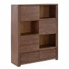 Coupon 🥰 Braunes Akazie Highboard Mit 3 Schiebetüren - Ruffes 👍