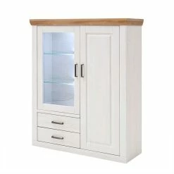 Großhandel 🛒 Country Highboard Vitrine Mit Stauraum - Samula 🌟