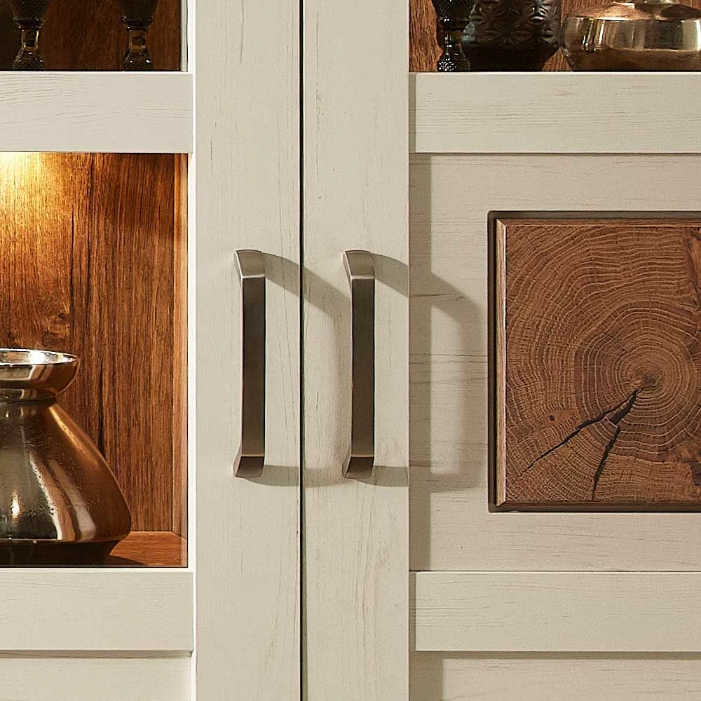 Am billigsten ✔️ Country Style Vitrine Highboard 92x153x42 - Noiala 💯 – Bild 4