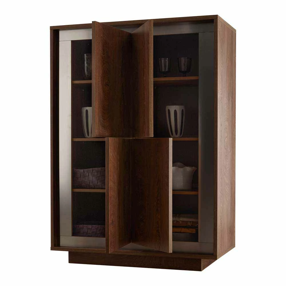 Rabatt ⭐ Design Highboard Mit Edelstahl Rahmen - Adikos 🔥 – Bild 3