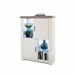 Schlussverkauf ⌛ Design Highboard Ciovon Mit Offenen Fächern 🛒