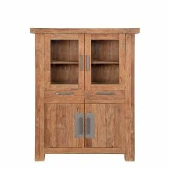 Billig 😉 Design Highboard Ragista Aus Recyclingholz 🌟