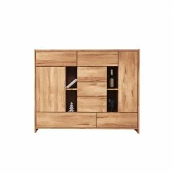 Am billigsten 🌟 Design Sideboard Salomonia Aus Kernbuche Massivholz ❤️