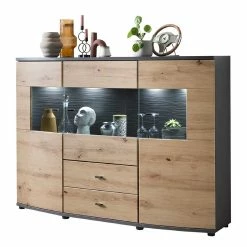 Schlussverkauf 🔥 Design Sideboard Mit Glaseinsatz - Lyneka 💯
