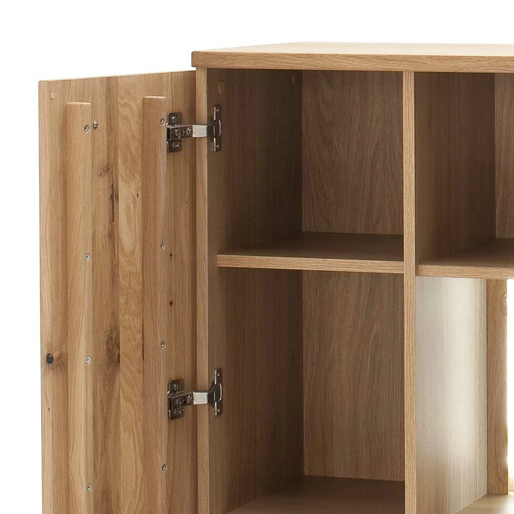 Auslauf 😉 Eiche Bianco Highboard 2-türig - Crokas ✨ – Bild 5