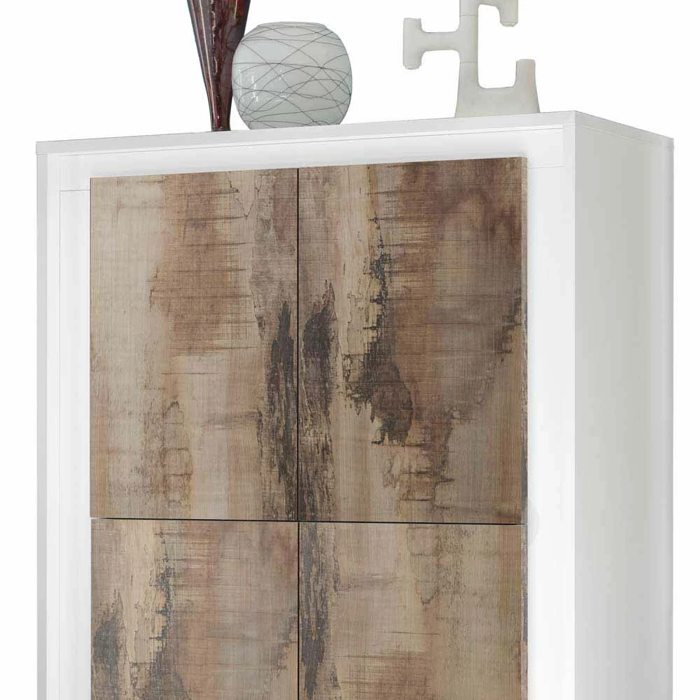 Budget 💯 Highboard In Birnbaum Holzoptik - Gentur ⭐ – Bild 3