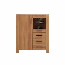 Billig 🔥 Highboard Kommode Mosniak Aus Kernbuche Massivholz 🌟