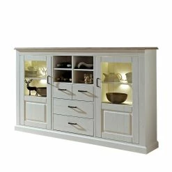 Neu ✨ Highboard Rozasa In Weiß Taupe ❤️