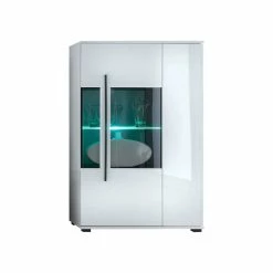 Angebote 👏 Hochglanz Highboard Jetongos In Weiß Glas 👏