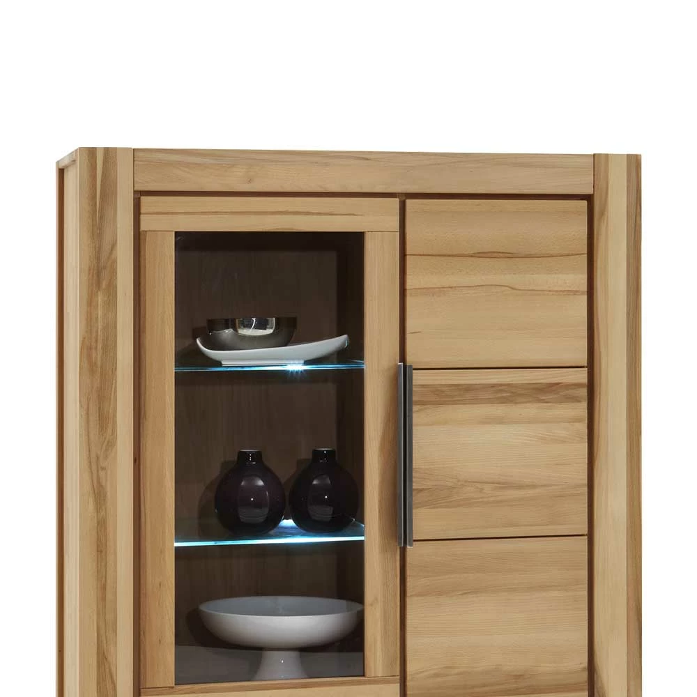 Brandneu 🌟 Kernbuche Vitrine Flanzios Mit Beleuchtung 🎉 – Bild 3