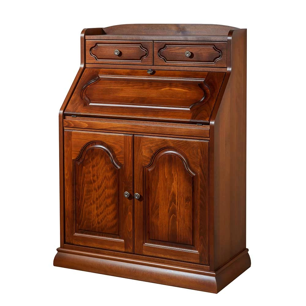 Brandneu 🎁 Klassischer Sekretär In Nussbaum - Modicca ✔️