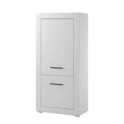 Neu 😀 Kleiner Wohnraum Schrank In Weiß Hochglanz Yulis 2-türig 🥰