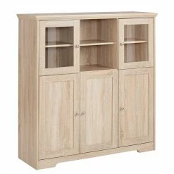 Top 10 👏 Landhaus Optik Highboard Mit 2 Glastüren - Rienva ⌛