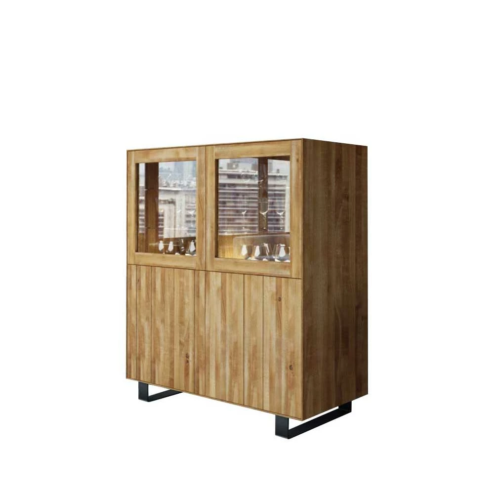 Beste Bewertungen von 👍 Massivholz Highboard Manzey Mit Glastüren ⭐