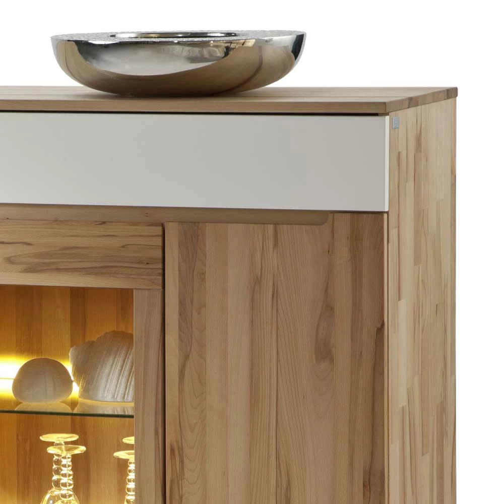Großhandel 💯 Massivholz Highboard Wahano Aus Kernbuche Geölt ⌛ – Bild 3