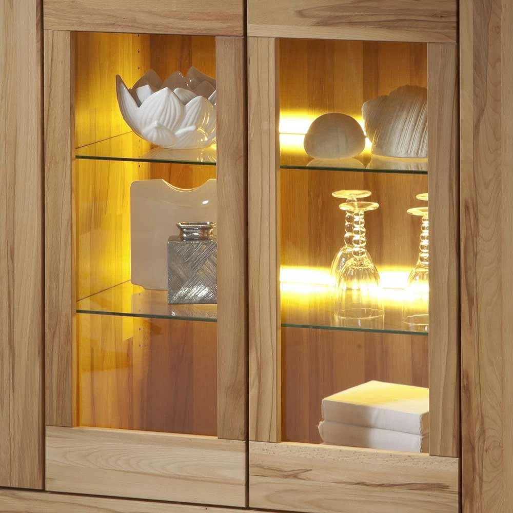 Großhandel 💯 Massivholz Highboard Wahano Aus Kernbuche Geölt ⌛ – Bild 5