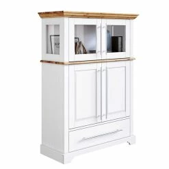 Am billigsten 😍 Modern Country Wohnzimmerschrank Zweifarbig - Eyzaco ⌛