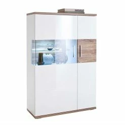 Am billigsten ✨ Modernes Highboard In Hochglanz - Icadro 🛒