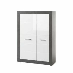 Am billigsten ✨ Modernes Hochglanz Highboard Mit 2 Türen - Istensa I ⌛