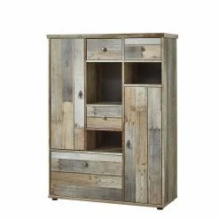 Blitzangebot 😍 Shabby Chic Highboard Curacon Im Treibholz Dekor 😍