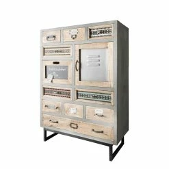 Blitzangebot ⌛ Shabby Design Highboard Aus Recyclingholz - Nuro 👍